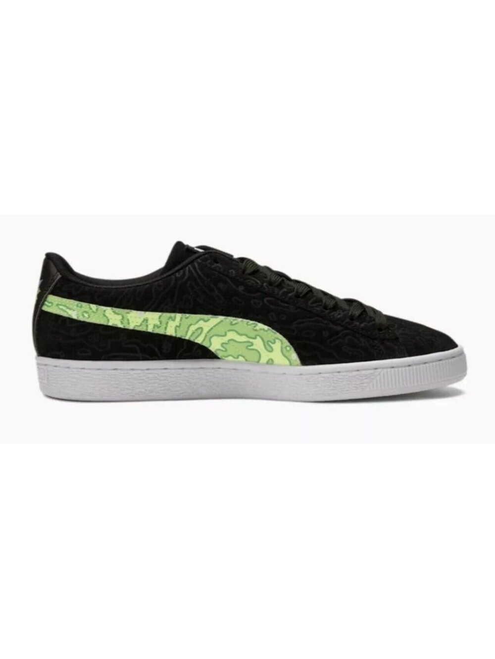 PUMA X RICK & MORTY Suede 386780-01 Black/Green Mens sz 10 - Picture 2 of 6